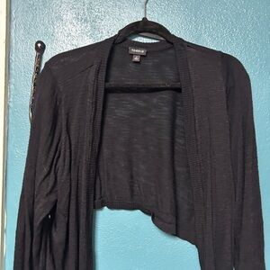 Torrid Black Open-Front Cardigan Shrug Size 2X 18W